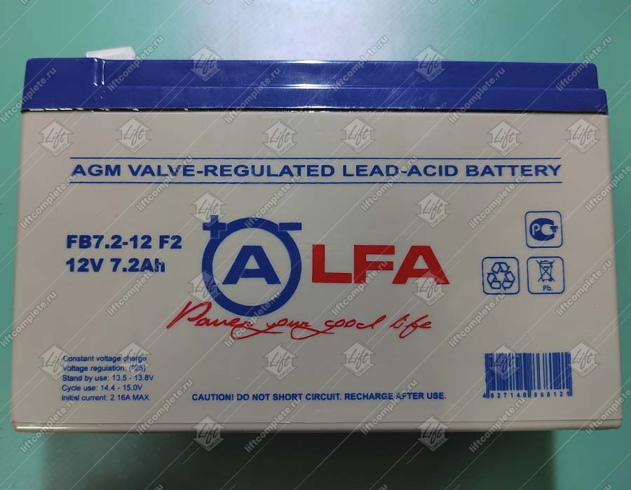 Аккумулятор, LFA, FB7,2-12, 12В, 7,2Ач