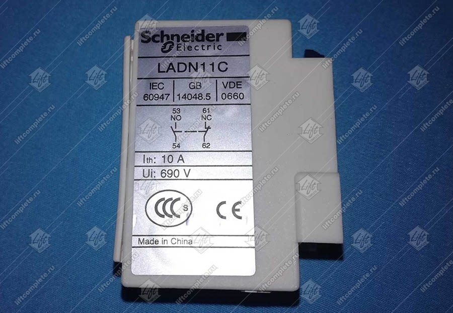 Блок дополнительных контактов, SCHNEIDER, LADN11, 1НО+1НЗ