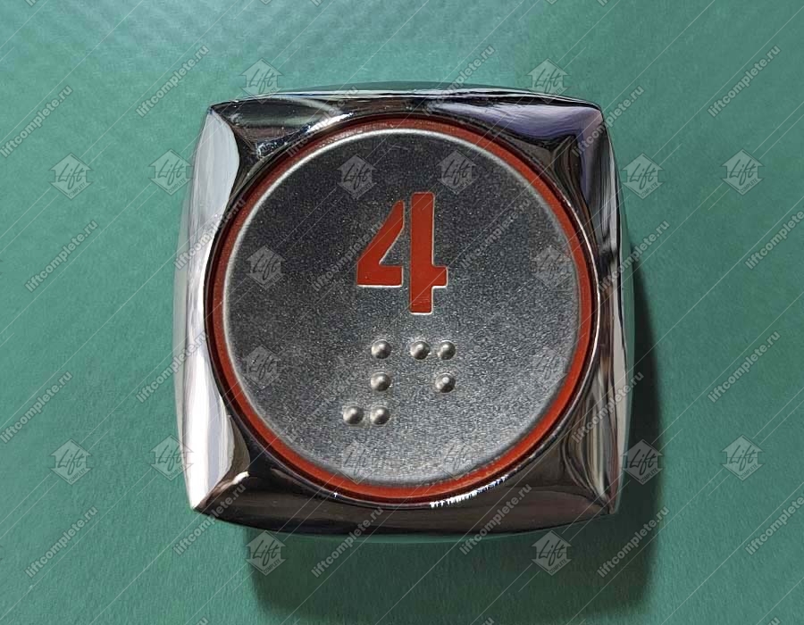 Кнопка вызова/приказа, HYUNDAI, 4 этаж