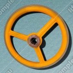 Колесо привода поручня эскалатора, SIGMA/LG, D - 458 мм, d - 45 мм, H - 34 мм, шпонка - 10 мм, ширина ступицы - 40 мм