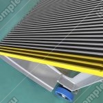 Ступень эскалатора, OTIS, 506 NCE/508 XO, 800 мм, две желтые окрашенные линии демаркации, RAL, W - 360 мм, H - 405 мм
