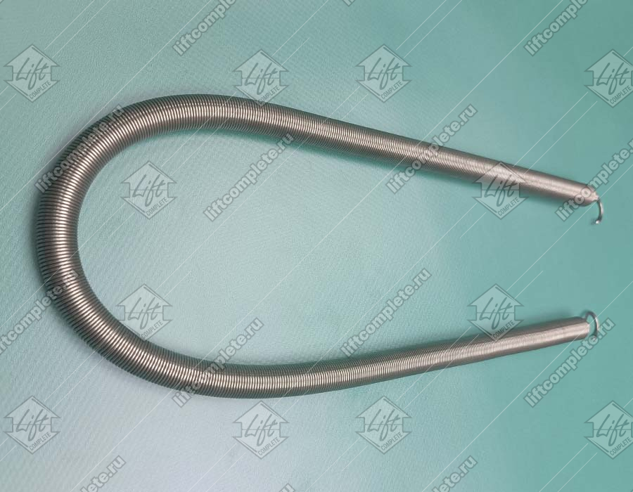 Пружина дверей шахты, FERMATOR, L - 620 мм, D - 13 мм, d - 1 мм, концы на конус
