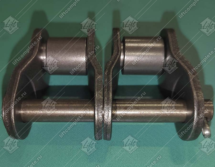 Переходное звено, двухрядной цепи привода поручня эскалатора, шаг - 31,75 мм, тип B, усиленное (HY)