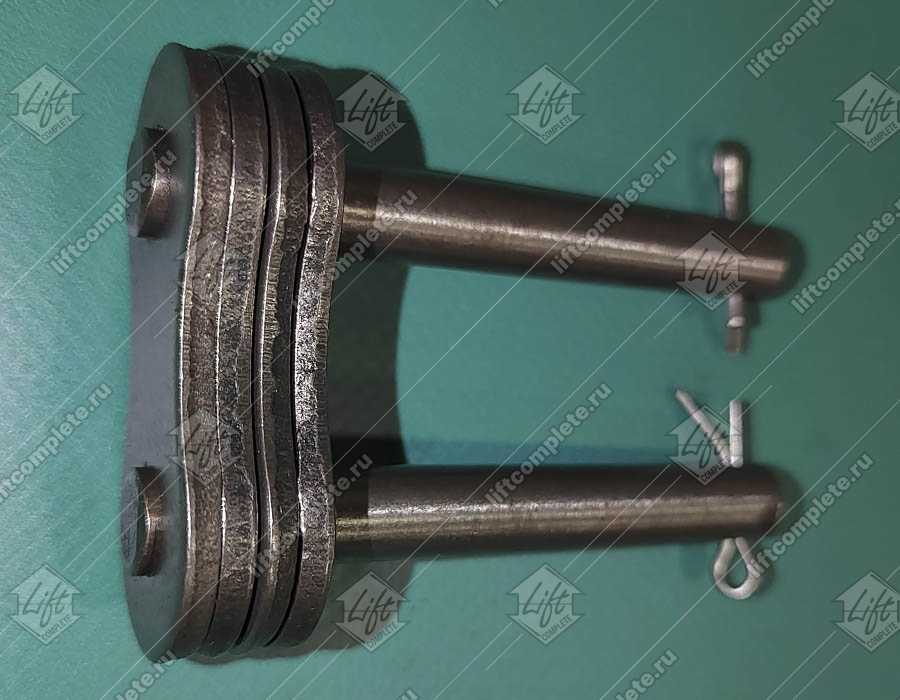 Соединительное звено, двухрядной цепи привода поручня эскалатора, шаг - 31,75 мм, тип B, усиленное (HY)