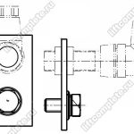 Кронштейн датчика контроля скорости поручня/тормоза, KONE