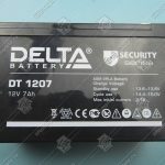 Аккумулятор, DELTA, DT 1207, 12В, 7Ач