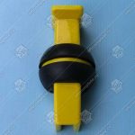 Вкладыш башмака направляющей кабины/противовеса, THYSSEN, T - 9 мм, 127x34 мм, с монтажным шаром