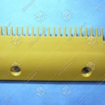 Гребенка входной площадки, SCE, правая, 22 зубца, 202x95 мм, пластик, желтая