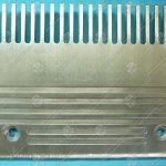 Гребенка входной площадки траволатора, SJEC, левая, 22 зубца, 200х150 мм, алюминий