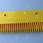 Гребенка входной площадки, правая, 25 зубцов, 214x108 мм, пластик, желтая, LDTJ-B-1