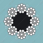 Канат стальной, DIN 3062, d - 12 мм, 8х19S-FC, FE-bk-1570(1370/1770), 66,2кН