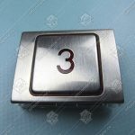 Кнопка вызова/приказа, CANNY, 3 этаж, красная подсветка