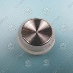 Кнопка вызова/приказа, KONE, круглая, серебристая поверхность, AVDBUT, без символов, красная подсветка