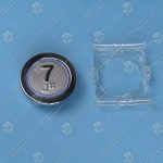 Кнопка вызова/приказа, KLEEMANN, 7 этаж FMR BS, красная подсветка, с кодом Брайля