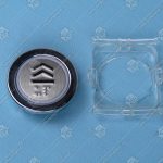 Кнопка вызова/приказа, KLEEMANN, стрелка вверх FMR BS, красная подсветка, с кодом Брайля