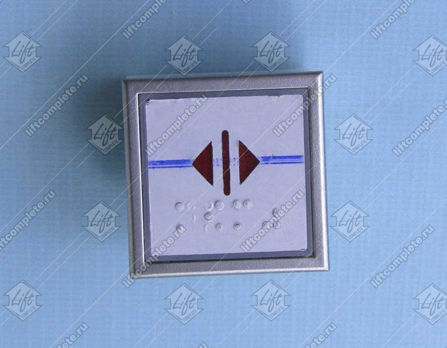 Кнопка принудительного открывания дверей, THYSSEN, KT40-WK21-2006 A4J10132, красная подсветка