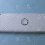 Пост вызова, XIZI OTIS, BR27B, 1 кнопка, шлифованная поверхность, голубая подсветка