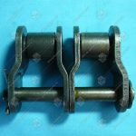 Переходное звено, двухрядной цепи привода поручня эскалатора, шаг - 25,4 мм, тип B