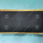 Ступень эскалатора, SIGMA, L - 800 мм, W - 410 мм, угол 30 градусов, черная, четыре линии демаркации