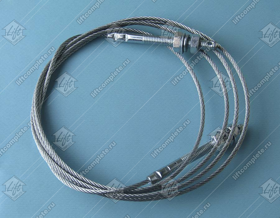 Тросик синхронизации ДК d-3 мм, L-2100 мм, шпилька M8