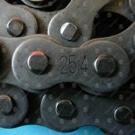 Цепь привода поручня эскалатора, двухрядная, шаг - 25,4 мм, тип В